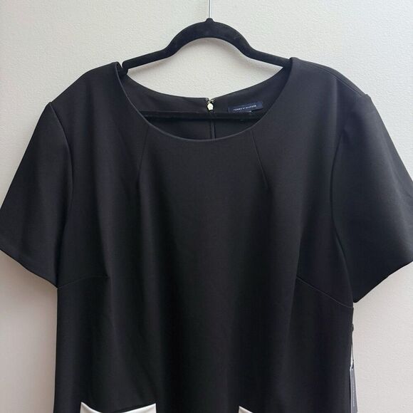 NWT Tommy Hilfiger Black Women's Shift Dress, Size 22W Career Business Work Prep - Picture 2 of 12
